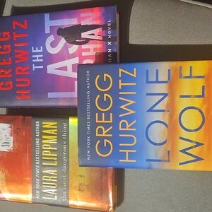 Gregg Hurwitz & Laura Lippman - 3 Hardcover Books - Good But Used Condition